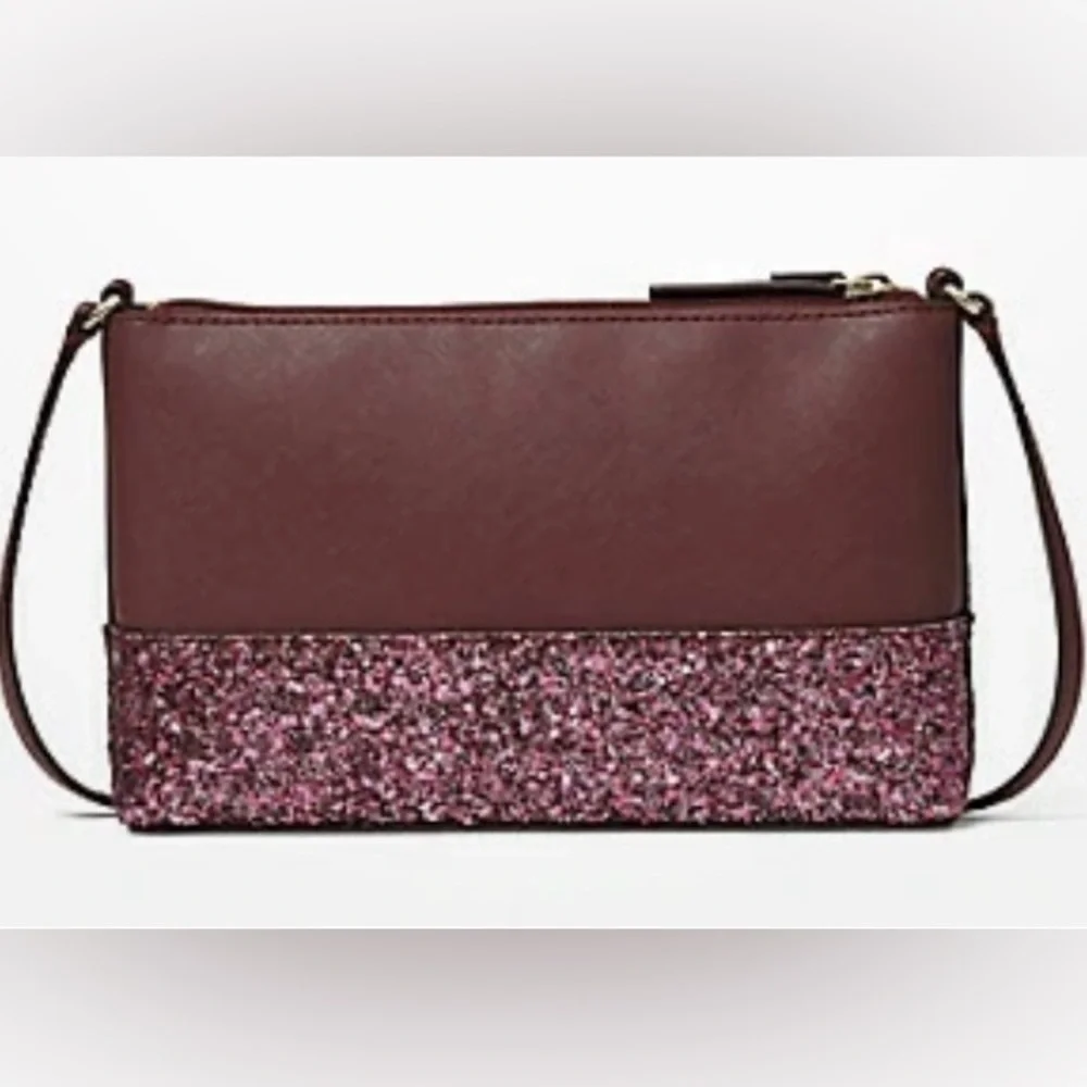 Kate Spade Greta Court Ramey Flash Glitter Crossbody